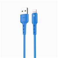 Кабель USB - Apple lightning Kurato RORI-L105 100см 1A (blue) 106655