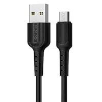 Кабель USB - micro USB Borofone BX16 Easy 100см 2,4A (black) 122962