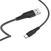 Кабель USB - micro USB Hoco X58 Airy silicone 100см 2,4A (black) 127838