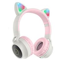 Bluetooth-наушники полноразмерные Hoco W27 (gray/pink) 211868