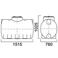 Емкость горизонтальная Анион МН МН750ФК3З
