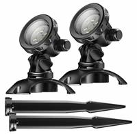 Подводный светильник Sunsun CED-110B, 2х1W, 12V, RGB, кабель 5 м (компл. 2 шт)