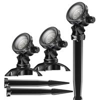 Подводный светильник Sunsun CED-110C, 3х1W, 12V, RGB, кабель 5 м (компл. 3 шт)