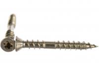 Шуруп для террасной доски, самозенкующий, потай TORX 25, А2 5x40 (25шт.), ПОЛЬША, код 06202010060, штрихкод 460670014181, артикул E1 1418 1