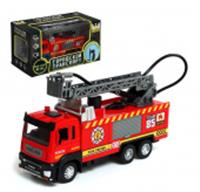 Игрушка-пожарная машина с цистерной Kid Rocks, масштаб 1:32, звук, свет, пружинный механизм, Китай, код 83505060102, штрихкод 464010744039, артикул AB-2306