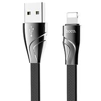 Кабель USB Apple lightning Hoco U57 Twisting 120см 2,4A (black) 102790