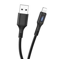 Кабель USB - Apple lightning Hoco U79 Admirable 120см 2,4A (black) 210297