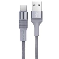 Кабель USB - Type-C Borofone BX21 Outstanding 100см 3A (gray) 123091