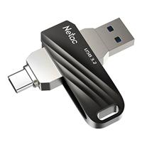 Флэш накопитель USB 256 Гб Netac US11 Dual (USB 3.0+ Type C) (black/silver) 219895