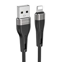 Кабель USB - Apple lightning Borofone BX46 100см 2,4A (black) 133792