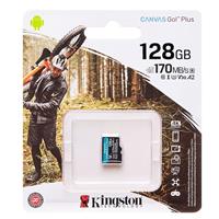 Карта флэш-памяти MicroSD 128 Гб Kingston Canvas Go Plus UHS-I U3 V30 A2 (170/70 Mb/s) без адаптера (class 10) (black) 220870