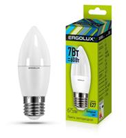Лампочки Led E27 Ergolux led-c35-7w-e27-4k