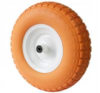 Колесо безкамерное оранжевое 4х8х14мм стандартная ось с втулкой д.12 4,8