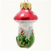 Елочное украшение Грибочек-11 16 15 046 11 ручная роспись 68мм уп.