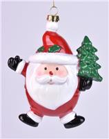 Елочное украшение Дед Мороз с елочкой 10920-1057 11см 267713