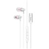 Проводные наушники с микрофоном внутриканальные Hoco M90 Jack 3,5 (silver) 219920