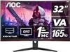 Монитор Игровой Aoc cq32g2se черно-красный