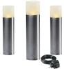 Уличный фонарь наземный Garden Lights Oak Komplettes Set, Edelstahl