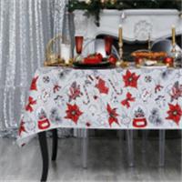 Скатерть новогодняя Доляна «Новогоднее настроение» 180х149 см, 100% хлопок, 164 г/м2, Россия, код 01209140072, штрихкод 464012690368, артикул 4478720