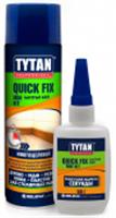 Клей цианакрилатный двухкомпонентный для МДФ TYTAN Professional Quiсk Fix, прозрачный 200 мл/50 г, Польша, код 0440604044, штрихкод 590212018438, артикул 84385