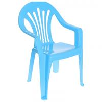 Кресло детское М2525 голубой (уп.5) пластмассовое