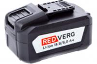 Аккумулятор REDVERG Li-Ion 18V 6.0Ач, Китай, код 0631000194, штрихкод 465024100120, артикул 730041