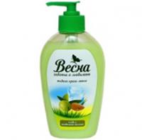 Мыло жидкое 280гр Весна Олива и миндальное молочко, Россия, код 3031316018, штрихкод 460131301152, артикул 3031316018