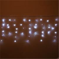 Гирлянда для улицы БАХРОМА ш5м* в40/60см 180 ламп LED, прозр. пров, 8 реж, Белый (возможность соедин, КИТАЙ, код 75004020106, штрихкод 460377310272, артикул 183-484