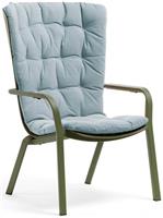 Стул (кресло) Nardi Folio с подушкой, цвет агава/голубой