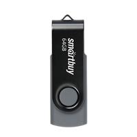 Флэш накопитель USB 64 Гб Smart Buy Twist Dual Type-C/Type-A 3.0/.3.1 (black) 220887