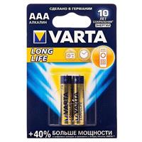Батарейка AAA Varta LR03 LONGLIFE (2-BL) (20/100) 77211