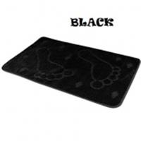 Коврик для ванной комнаты ZALEL 55х90 однотонные с рельефом 1-пр BLACK, Китай, код 08602060186 