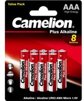 Батарейка Camelion camelion plus alkaline bl8 lr03