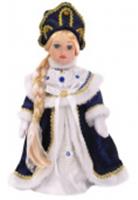 Кукла декоративная Снегурочка Забава, на подставке 31x15x11см арт.88302, КИТАЙ, код 75005010114, штрихкод 466011514177, артикул 88302