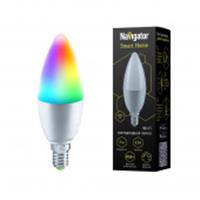 SmartHome Лампа светодиодная 7Вт RGB E14, Wi-Fi, NLL-C37-7-230-RGBWWW-E14-WIFI, КИТАЙ, код 0540305059, штрихкод 463008582422, артикул 1381273