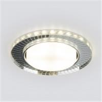 Точечный светильник 3033 GX53 CL/SL прозрачный/серебро, Китай, код 05213070305, штрихкод 469038914241, артикул a045484