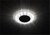 Светильник ЭРА декор c Led подсветкой MR16 DK LD8 SL/WH, прозрачный, Китай, код 05213150036, штрихкод 505594554204, артикул Б0028083