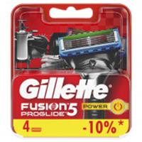 Gillette Fusion ProGlide Power кассеты для бритья (4шт), ГЕРМАНИЯ, код 3031001043, штрихкод 770201851669, артикул кассеты