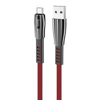 Кабель USB - micro USB Hoco U70 120см 2,4A (red) 220621