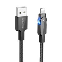 Кабель USB - Apple lightning Borofone BU41 2,4A (black) 221382