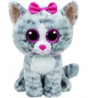 Мягкая игрушка 37190 TY Beanie Boo's Котёнок Kiki серый 15 см, КИТАЙ, код 83503030258, штрихкод 000842137190, артикул 37190