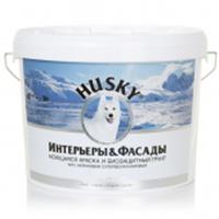 HUSKY Интерьеры и фасады – моющаяся краска и биозащитный грунт (10л), РОССИЯ, код 04102020004, штрихкод 469036403593, артикул 28742