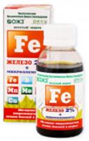 Богатый-микро Fe (железо 2%+микроэлементы) фл. 0,1л, РОССИЯ, код 0181200003, штрихкод 460702642481, артикул
