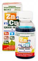 Богатый-микро ZnCu (цинк1%+ микроэлементы) фл. 0,1л., РОССИЯ, код 0181200005, штрихкод 460702642480, артикул