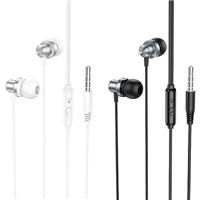 Проводные наушники с микрофоном внутриканальные Borofone BM70 Jack 3,5 (silver) 217929