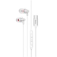 Проводные наушники с микрофоном внутриканальные Hoco M90 Jack 3,5 (silver) 219920