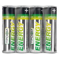 Батарейка AA Трофи LR6 ENERGY Alkaline (4) (60/720) 211758