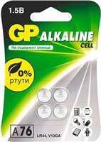 Батарейка Gp a76/g13/lr44 4 шт