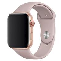 Ремешок - ApW Sport Band (повр. уп.) Apple Watch 42/44/45мм силикон на кнопке (L) (beige) 214639