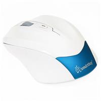 Мышь оптическая беспроводная Smart Buy SBM-356AG-BW (white/light blue) 226833